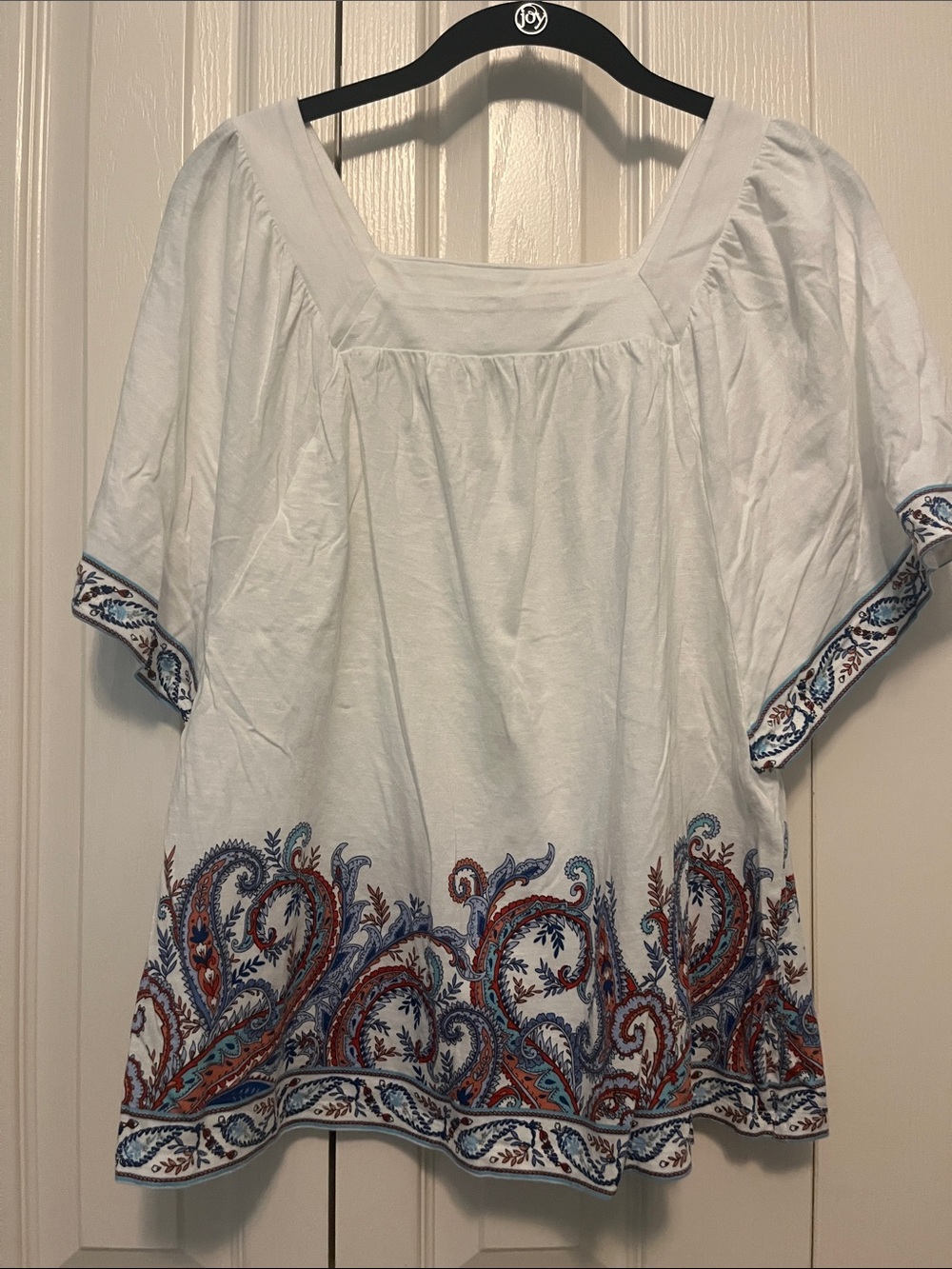 J.Jill square neck top. Size small